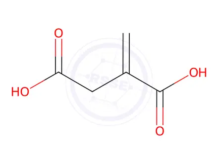 Chemical structure of Itaconic Acid