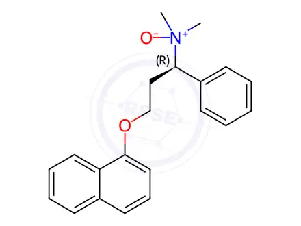 Chemical structure of (R)-N,N-dimethyl-3-(naphthalen-1-yloxy)-1-phenylpropan-1-amine oxide