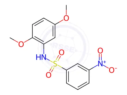 Chemical structure of N-(2,5-Dimethoxyphenyl)-3-nitrobenzenesulfonamide