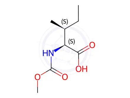 Chemical structure of N-Methoxycarbonyl-L-isoleucine