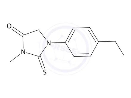 Chemical structure of 1-(4-Ethylphenyl)-3-methyl-2-thioxoimidazolidin-4-one