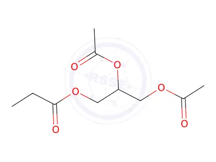 Chemical structure of 3-(Propionyloxy)propane-1,2-diyl diacetate