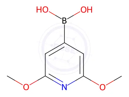Chemical structure of (2,6-Dimethoxypyridin-4-yl)boronic acid