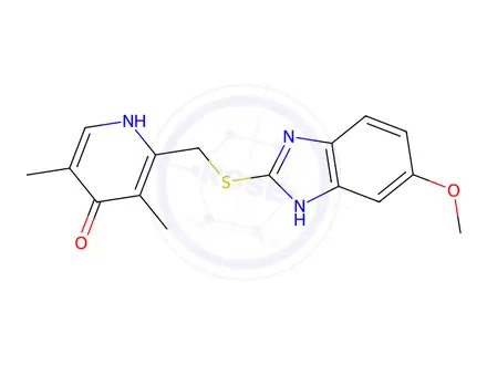 Chemical structure of Esomeprazole Impurity H215 substance