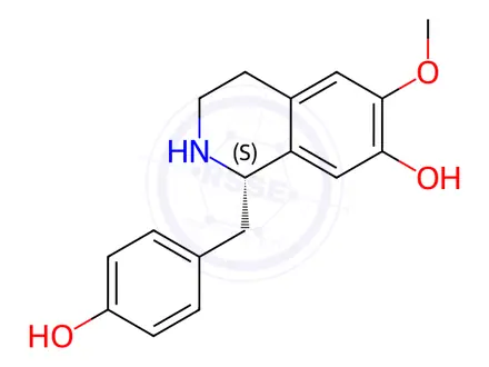 Chemical structure of Coclaurine