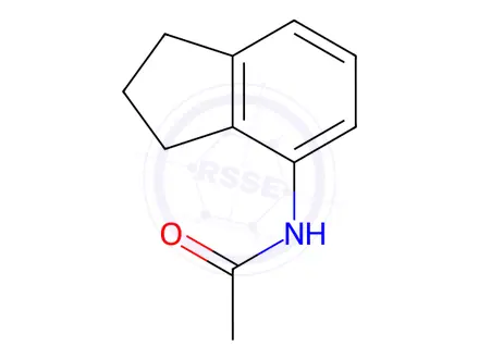Chemical structure of N-(2,3-Dihydro-1H-inden-4-yl)acetamide