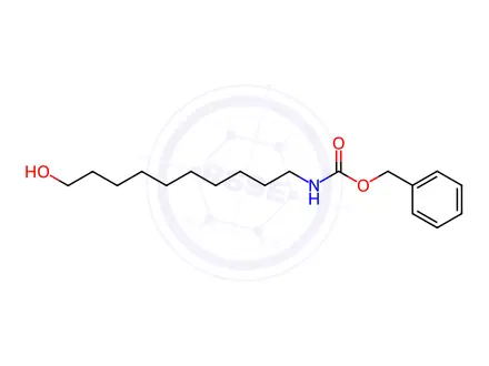 Chemical structure of Carbamic acid, (10-hydroxydecyl)-, phenylmethyl ester (9CI)