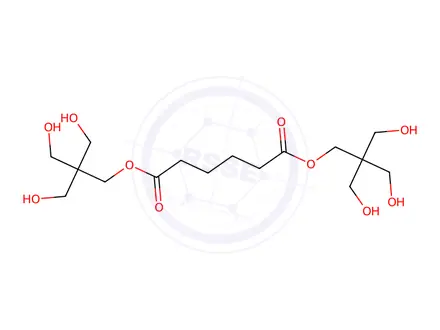 Chemical structure of Hexanedioic acid, bis3-hydroxy-2,2-bis(hydroxymethyl)propyl ester