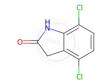 Chemical structure of 4,7-dichloroindolin-2-one