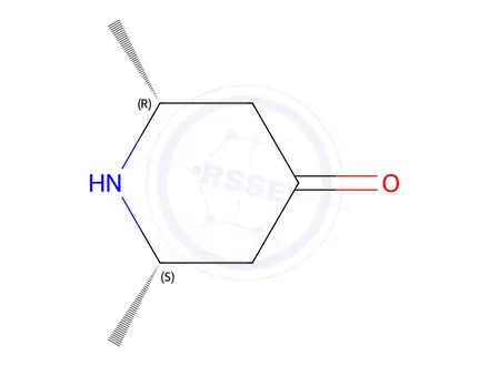 Chemical structure of cis-2,6-Dimethylpiperidin-4-one