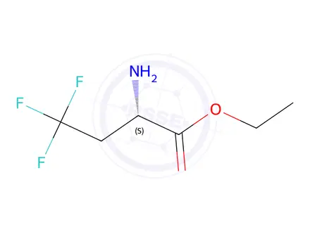 Chemical structure of Ethyl (S)-2-amino-4,4,4-trifluorobutanoate