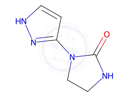 Chemical structure of 1-(1H-Pyrazol-3-yl)imidazolidin-2-one