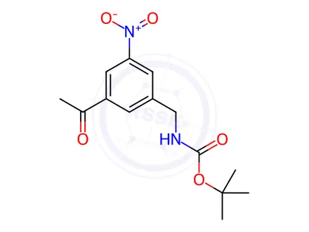 Chemical structure of tert-Butyl (3-acetyl-5-nitrobenzyl)carbamate
