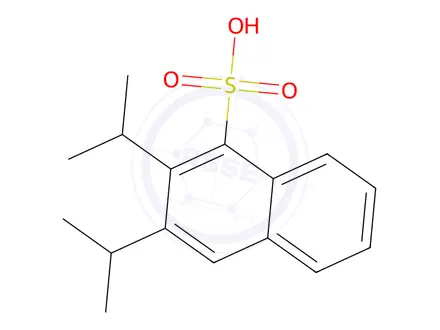 Chemical structure of diisopropylnaphthalenesulphonic acid