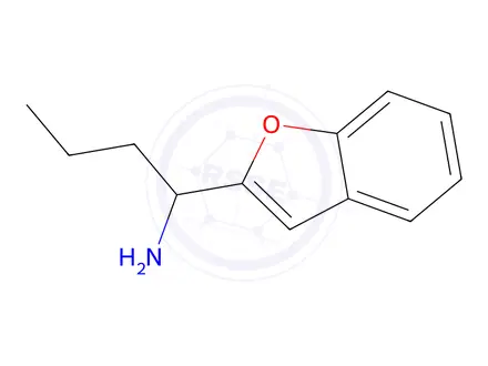 Chemical structure of 1-(Benzofuran-2-yl)butan-1-amine