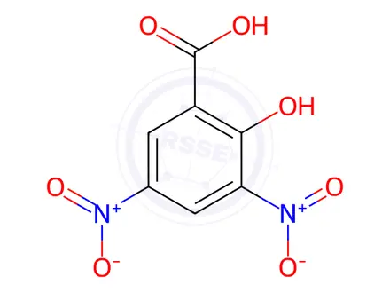 Chemical structure of 3.5-Dinitrosalicyclic acid