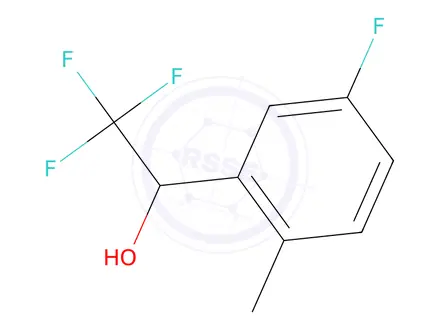 Chemical structure of 5-Fluoro-2-methyl-alpha-(trifluoromethyl)benzyl Alcohol
