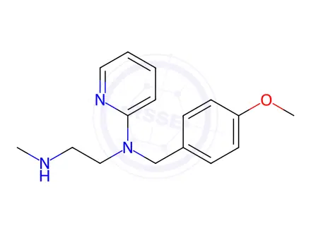 Chemical structure of Mepyramine Impurity 4 (N-Desmethyl Mepyramine)