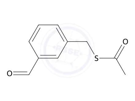 Chemical structure of S-3-Formylbenzyl ethanethioate