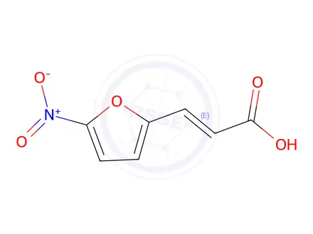 Chemical structure of 3-(5-nitro-2-furyl)acrylic acid