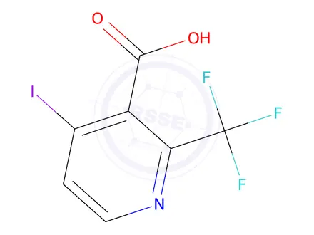Chemical structure of 4-Iodo-2-(trifluoromethyl)pyridine-3-carboxylic Acid
