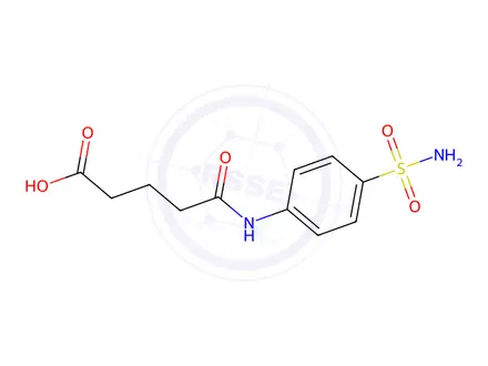 Chemical structure of 5-Oxo-5-((4-sulfamoylphenyl)amino)pentanoic acid