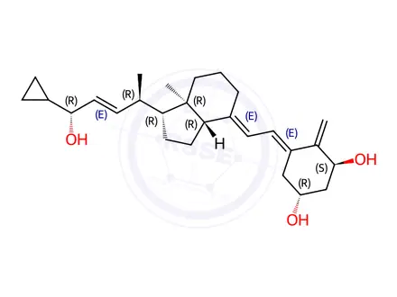 Chemical structure of (5E,24R)-Calcipotriene