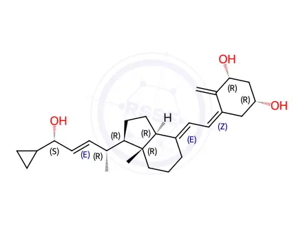 Chemical structure of Calcipotriol (Calcipotriene) beta-Isomer