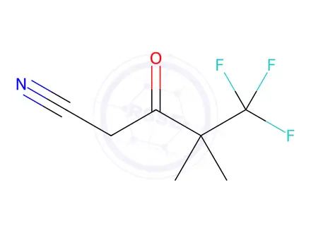 Chemical structure of 5,5,5-Trifluoro-4,4-dimethyl-3-oxopentanenitrile