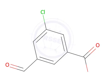 Chemical structure of 3-Chloro-5-formylbenzoic Acid