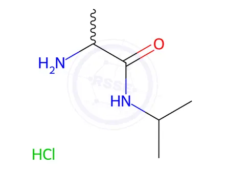 Chemical structure of 2-Amino-n-(propan-2-yl)propanamide hydrochloride