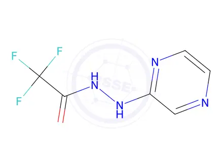 Chemical structure of 2,2,2-Trifluoro-N'-(pyrazin-2-yl)acetohydrazide