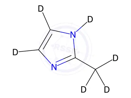 Chemical structure of 2-Methylimidazole-[D6]
