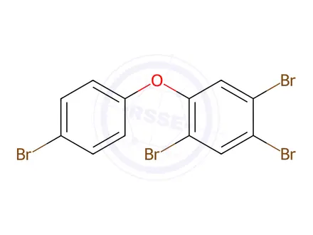 Chemical structure of 2,4,4',5-Tetrabromodiphenyl Ether