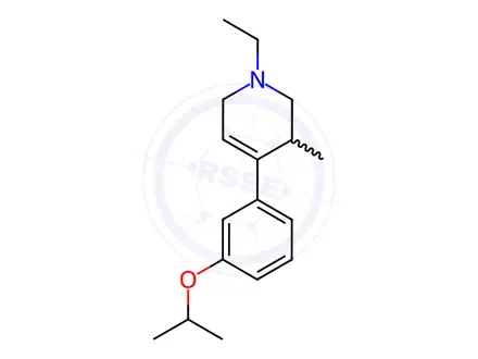 Chemical structure of (rac)-1-Ethyl-4-(3-isopropoxyphenyl)-3-methyl-1,2,3,6-tetrahydropyridine
