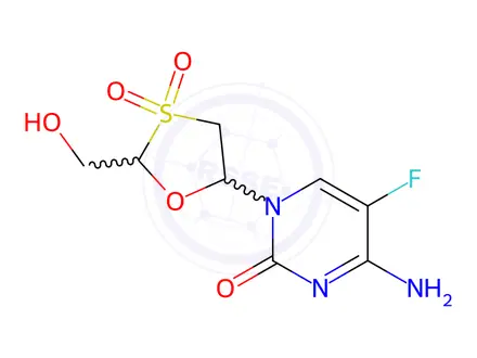 Chemical structure of Emtricitabine Sulfone