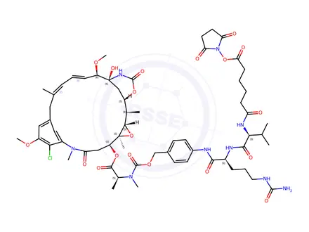 Chemical structure of SC-VC-PAB-DM1