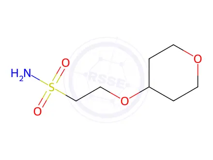 Chemical structure of 2-(oxan-4-yloxy)ethane-1-sulfonamide