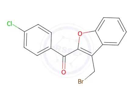 Chemical structure of [3-(Bromomethyl)-1-benzofuran-2-yl](4-chlorophenyl)methanone