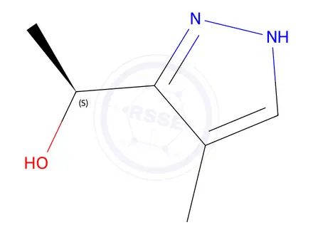 Chemical structure of (S)-1-(4-Methyl-1H-pyrazol-3-yl)ethan-1-ol