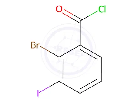 Chemical structure of 2-Bromo-3-iodobenzoyl chloride