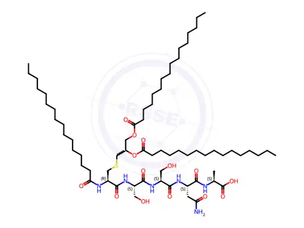 Chemical structure of Mitogenic Pentapeptide