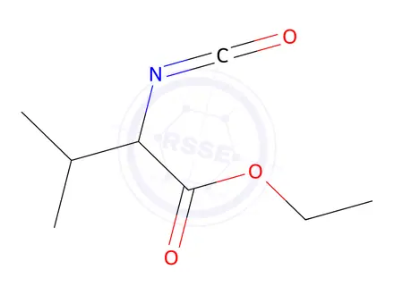Chemical structure of Ethyl 2-isocyanato-3-methylbutanoate