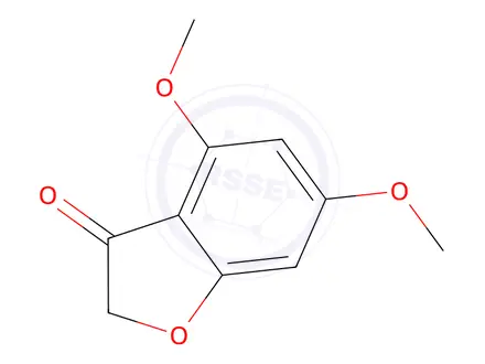 Chemical structure of 4,6-dimethoxy-2,3-dihydro-1-benzofuran-3-one