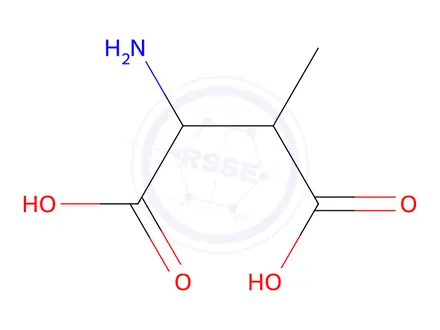 Chemical structure of (R)-2-Amino-3-methylsuccinic acid