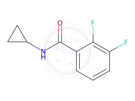 Chemical structure of N-cyclopropyl-2,3-difluorobenzamide