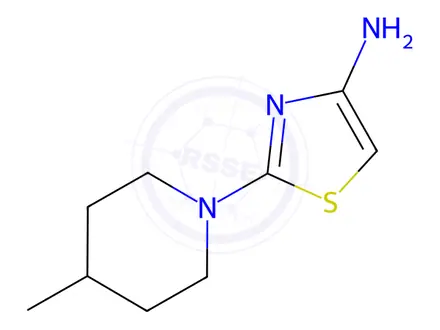 Chemical structure of 2-(4-Methylpiperidin-1-yl)thiazol-4-amine