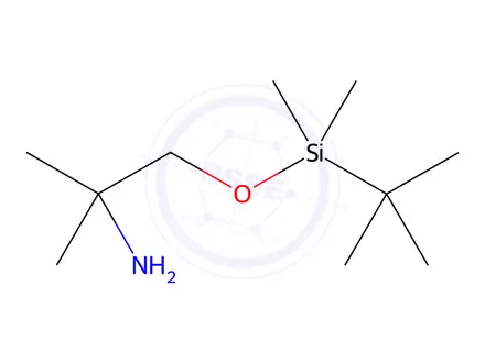 Chemical structure of 2-Tert-Butyldimethylsilyloxy-1,1-dimethylethylamine
