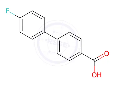 Chemical structure of 4-(4-Fluorophenyl)benzoic acid