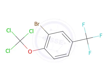 Chemical structure of 2-Bromo-1-(trichloromethoxy)-4-(trifluoromethyl)benzene